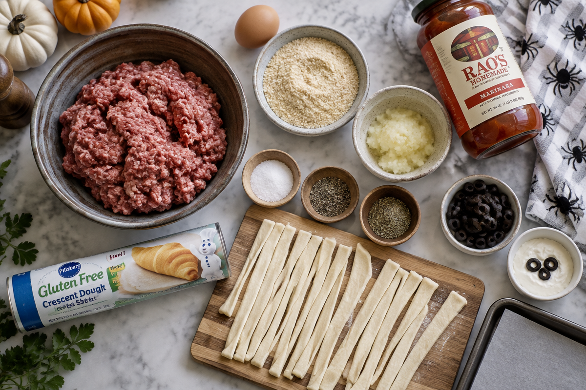 Glutenfreie Mummy Meatballs