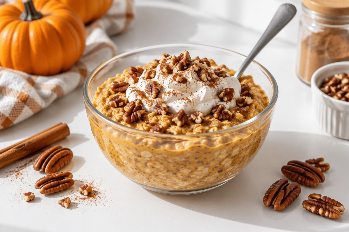Glutenfreie Pumpkin Overnight Oats