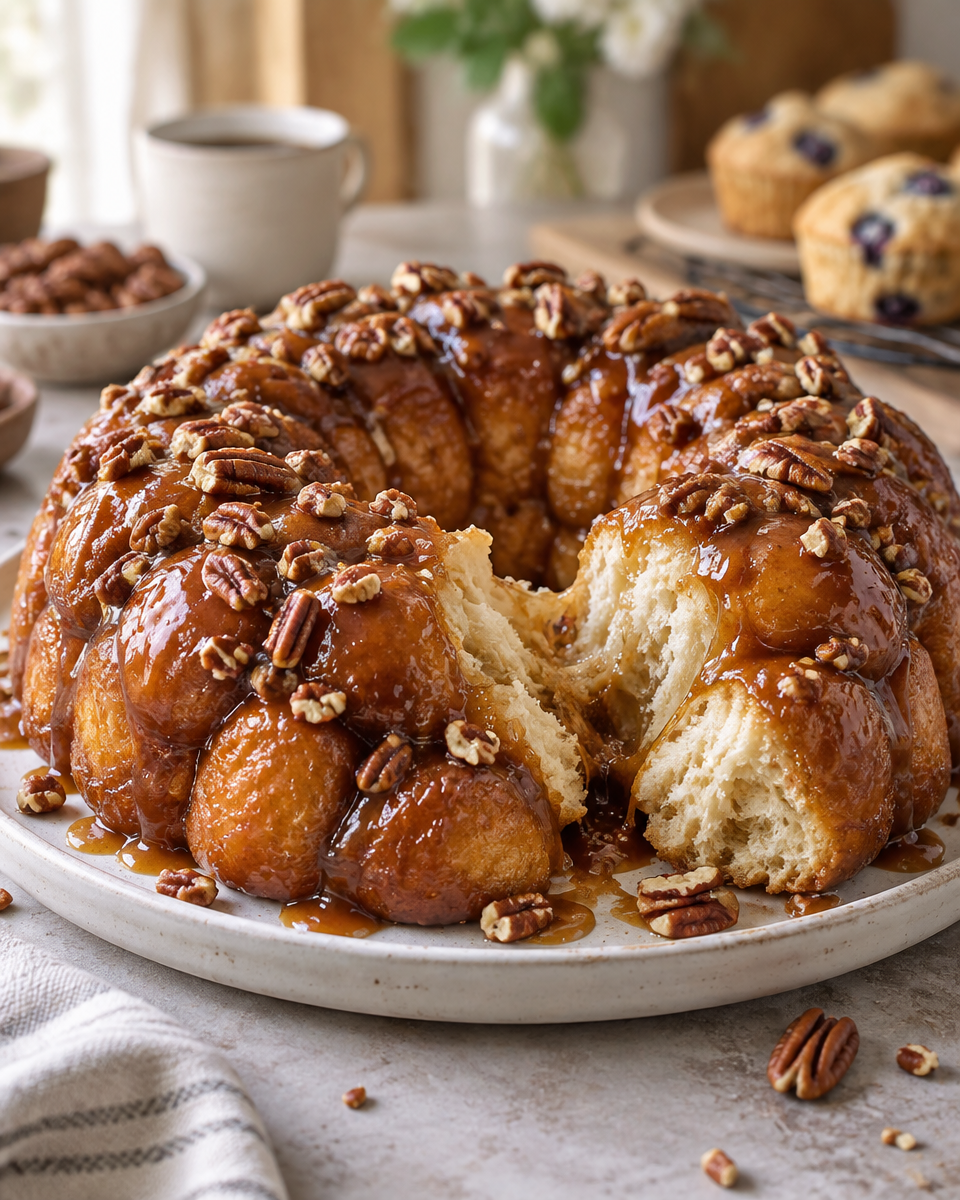Easy Monkey Bread with Butterscotch Pudding