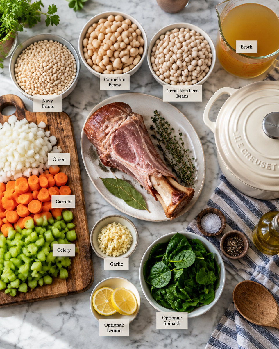 Easy White Bean Ham Soup Recipe