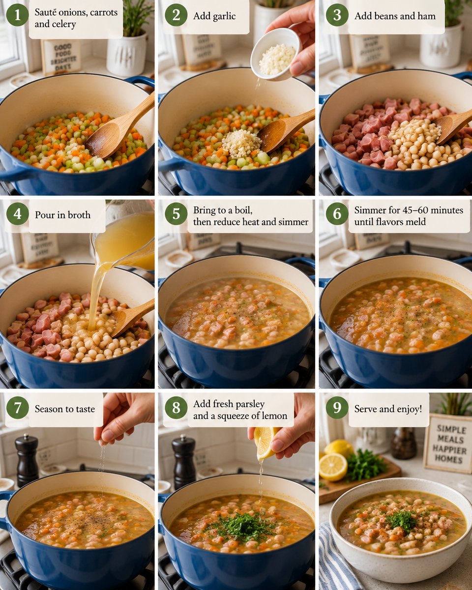 white bean ham soup