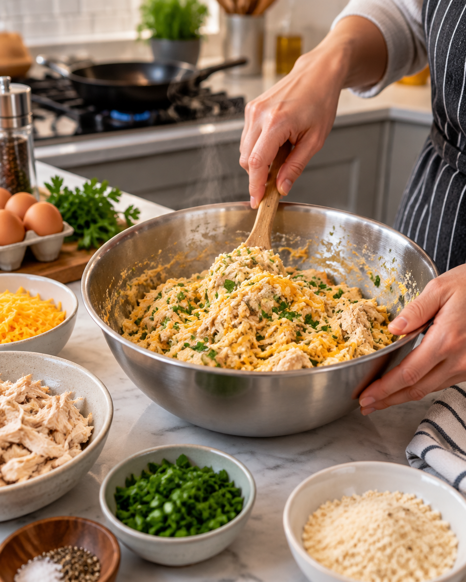 chicken fritters recipe