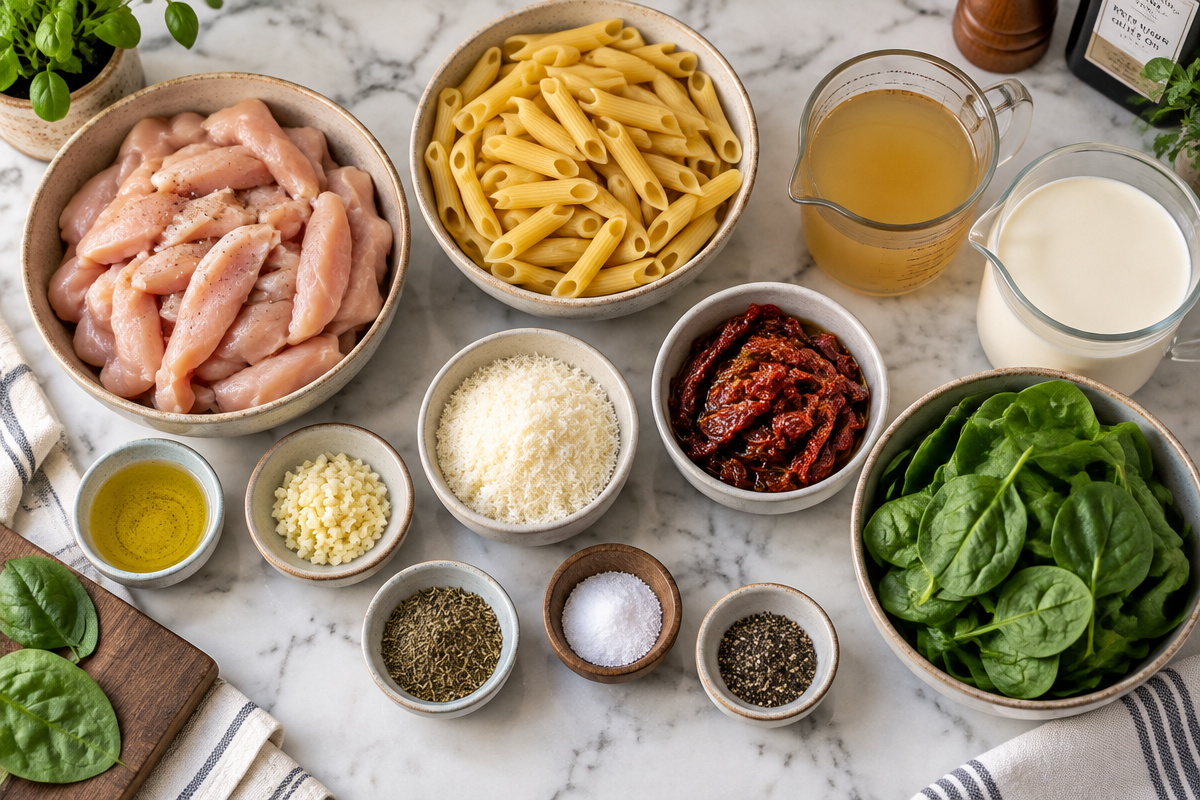 Savory Creamy Tuscan Chicken Pasta for Your Holiday Table