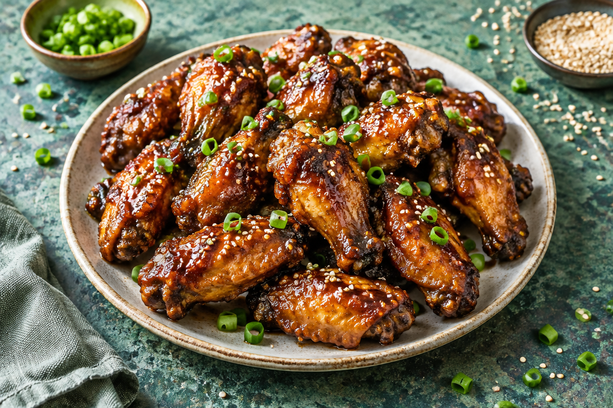 Crispy Air Fryer Honey Garlic Chicken Wings for Your Holiday Bash