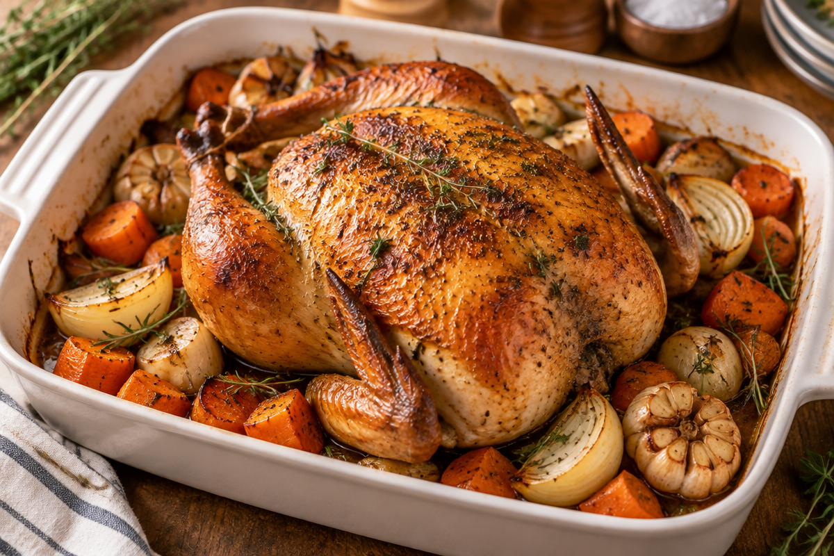 Crispy Air Fryer Whole Chicken for a Joyous Holiday Feast