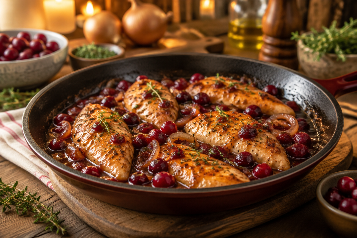 Air Fryer Chicken Tenders mit Cranberry-Dip