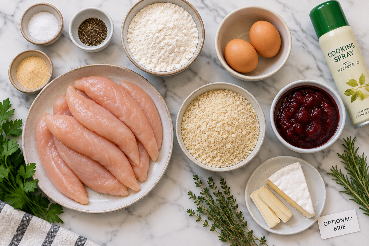 Sweet and Tangy Air Fryer Chicken Tenders mit Cranberry-Dip