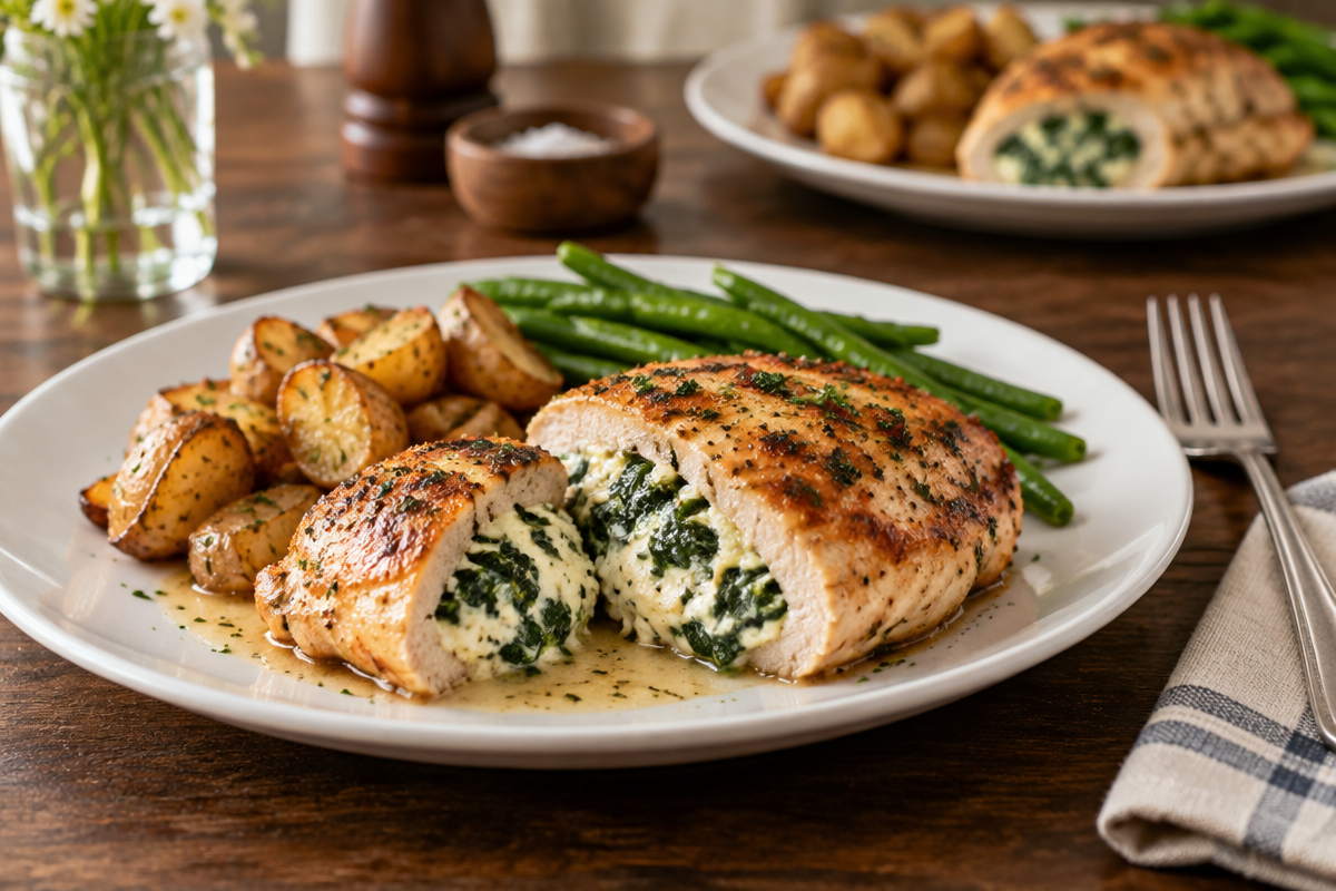Stuffed Chicken Meal Prep (Spinach & Cream Cheese)