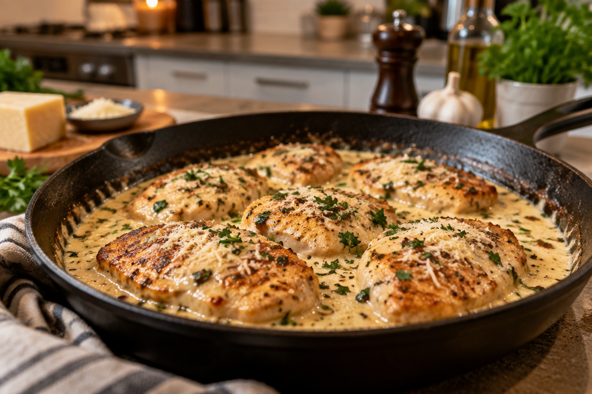 Deliciously Easy Creamy Garlic Parmesan Chicken for Dinner