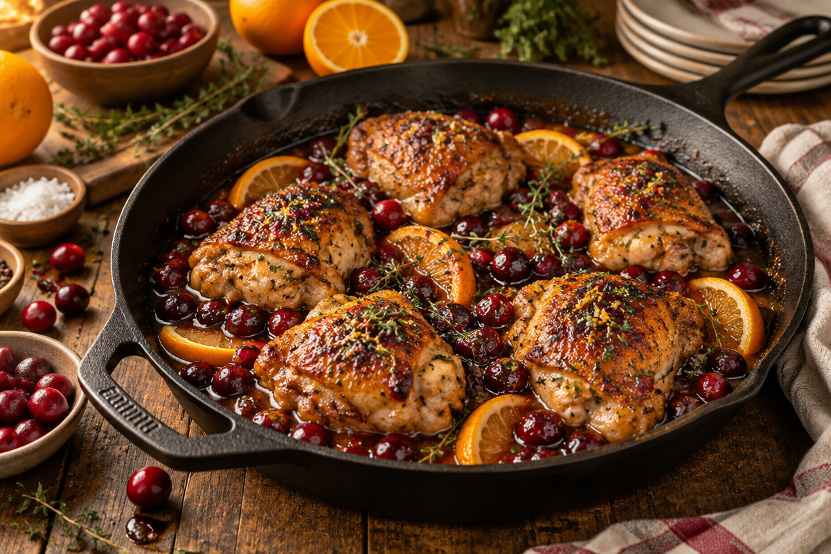 Cranberry Orange Glazed Chicken