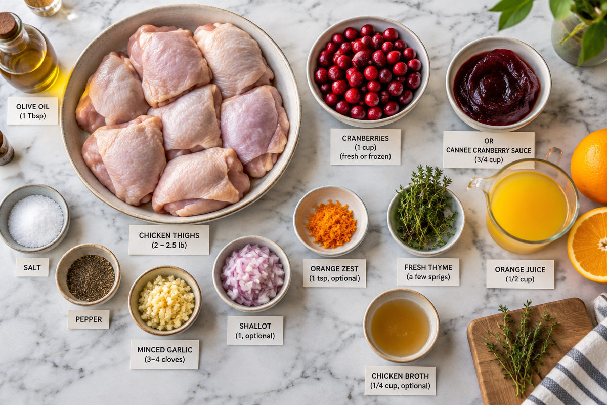 Cranberry Orange Glazed Chicken