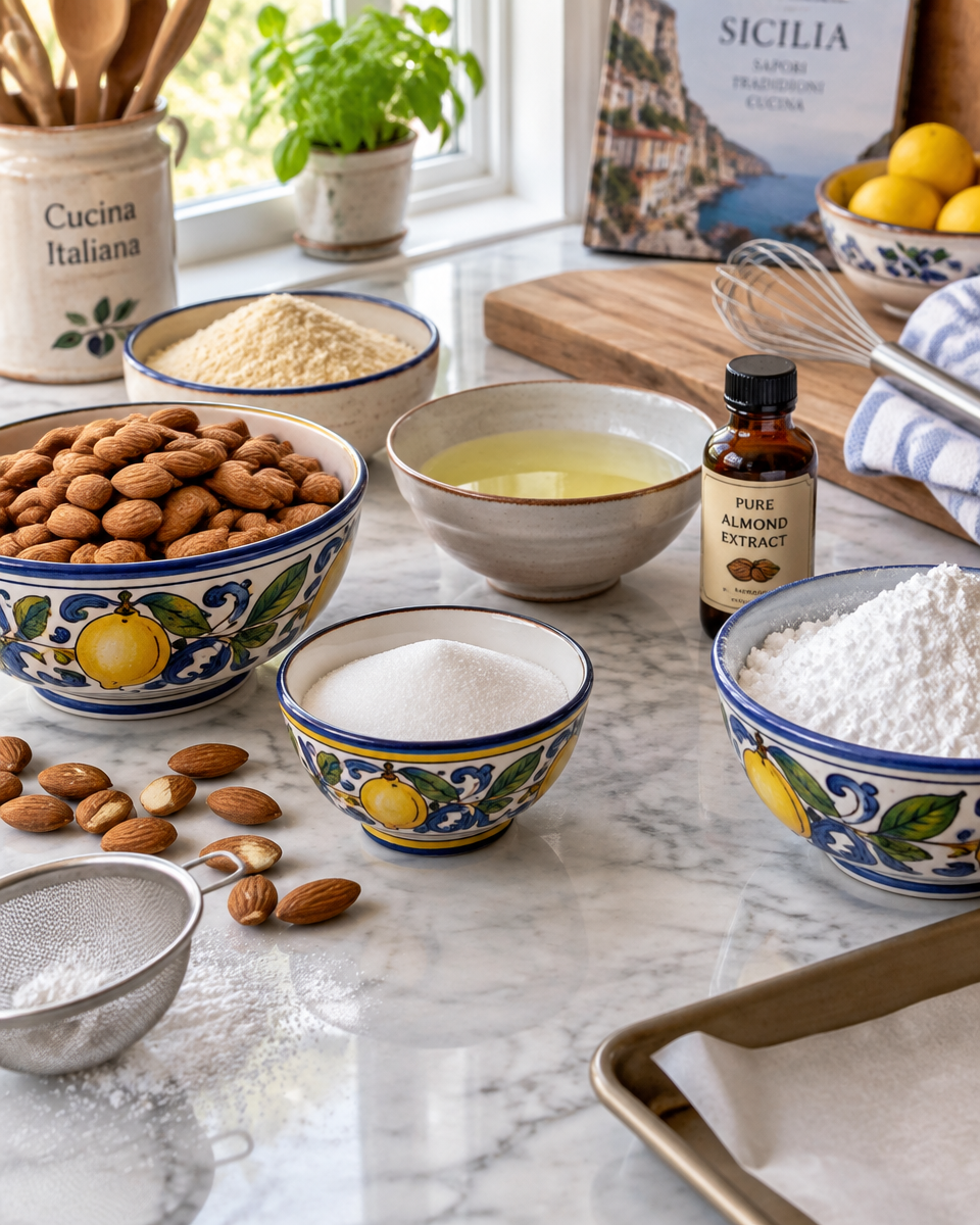 Easy Sicilian Almond Amaretti Cookies Recipe