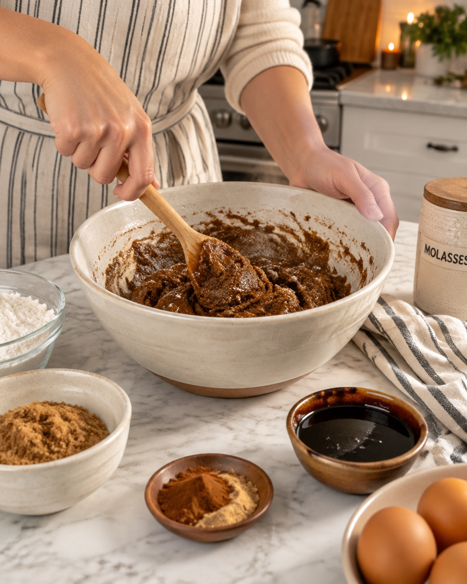 molasses crinkle cookies