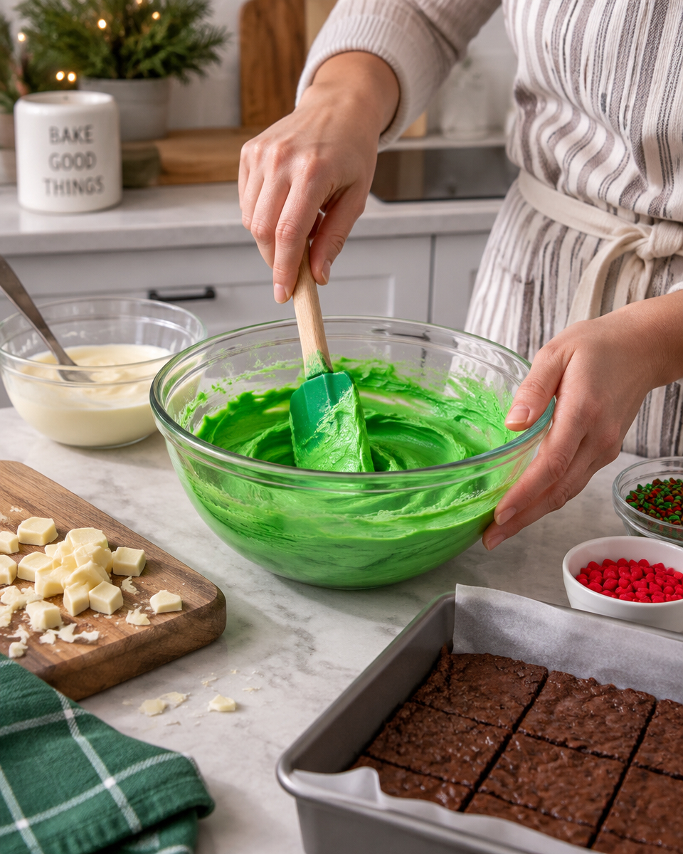 grinch brownies