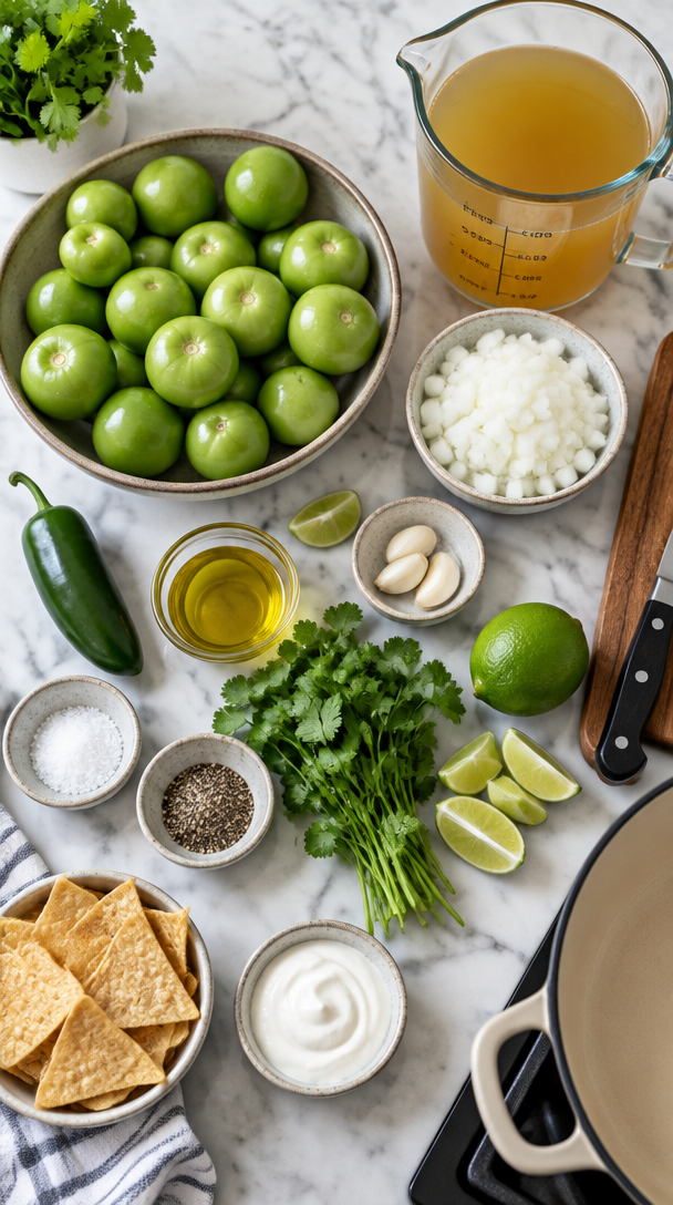 25-Minutes Tomatillo Soup Recipe