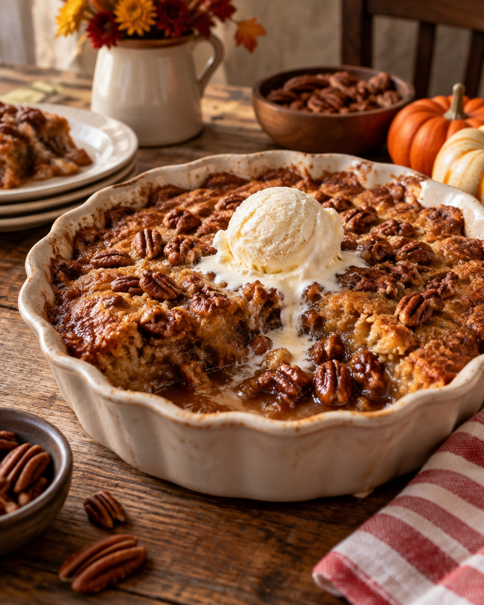 Easy Pecan Pie Cobbler Recipe
