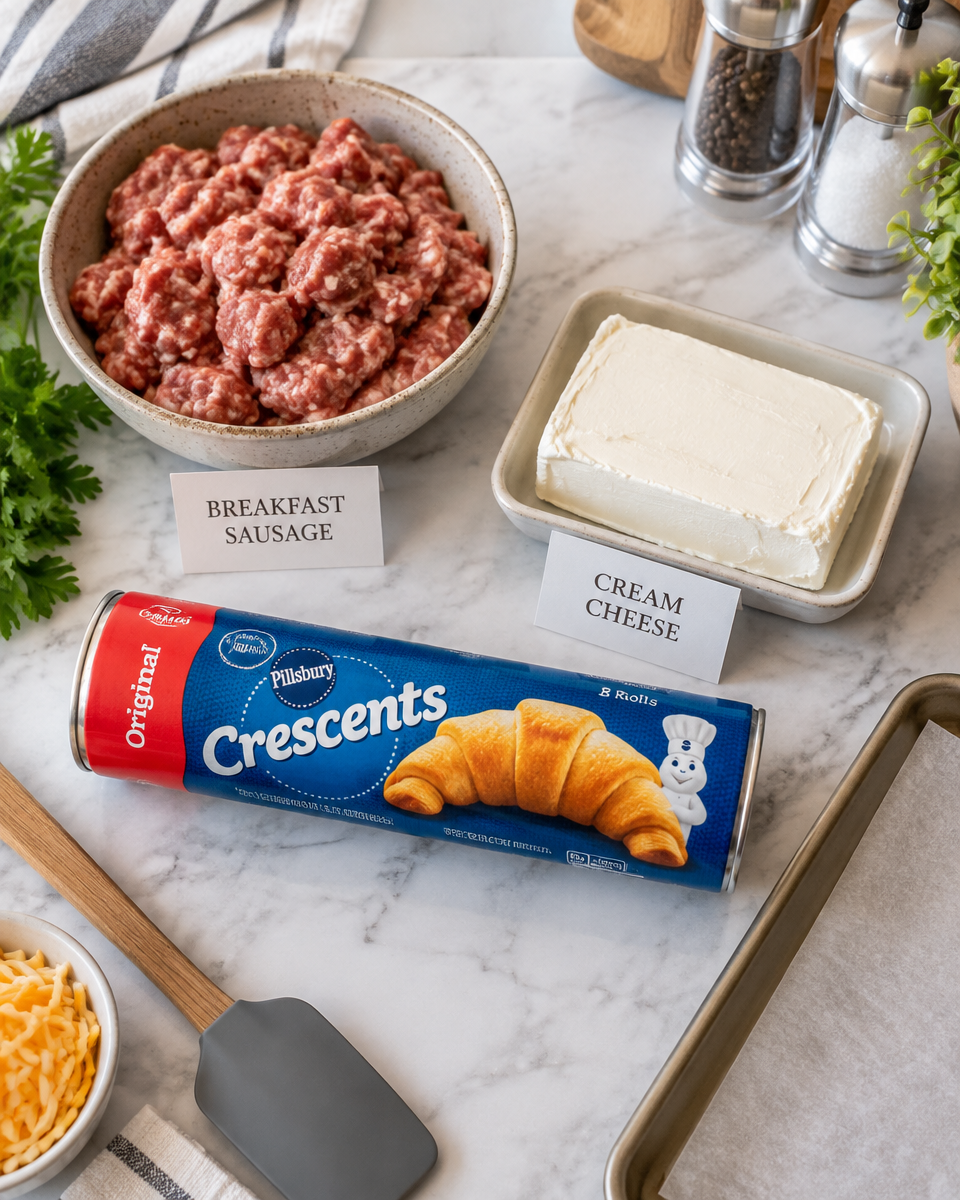 sausage cream cheese crescent rolls