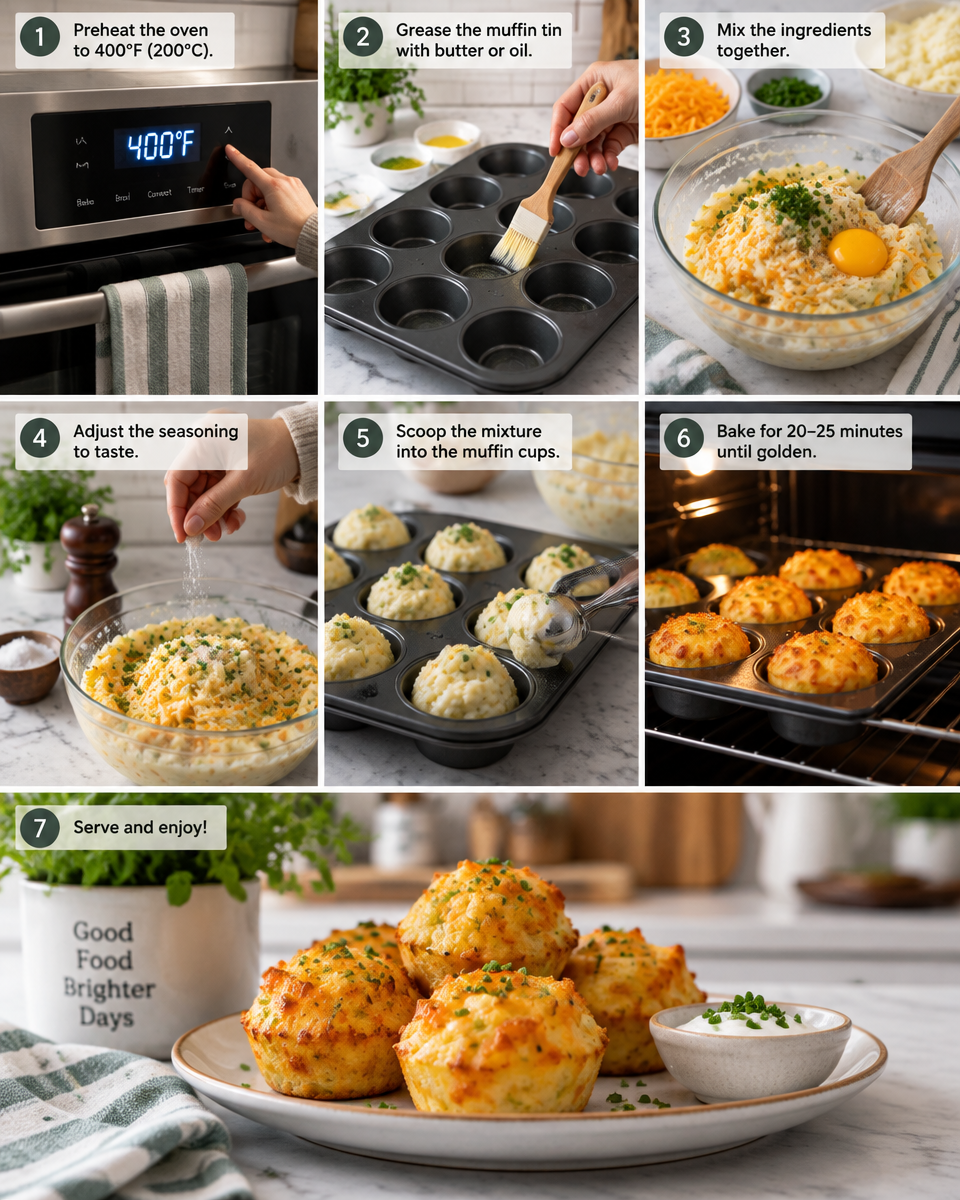 cheesy mashed potato puffs