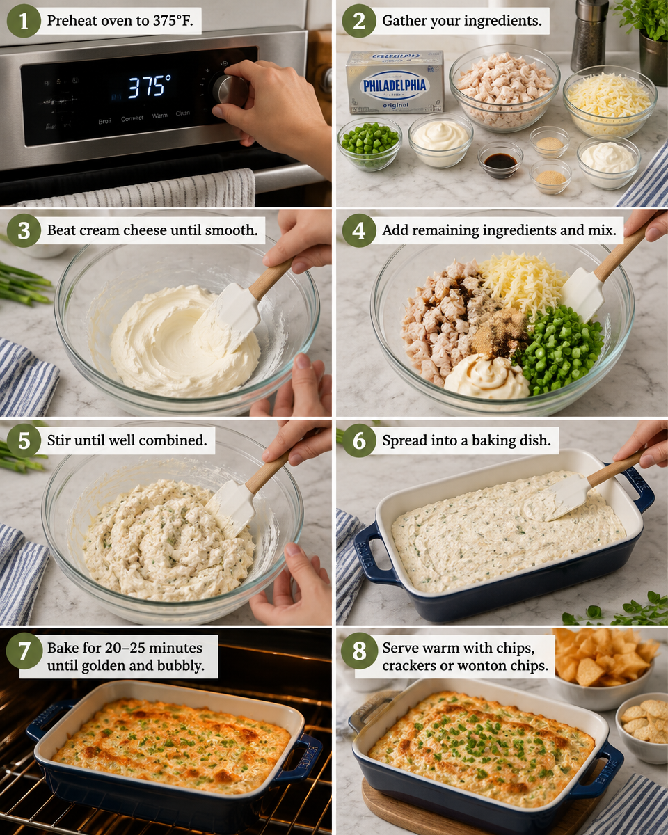Easy Baked Crab Rangoon Dip Recipe