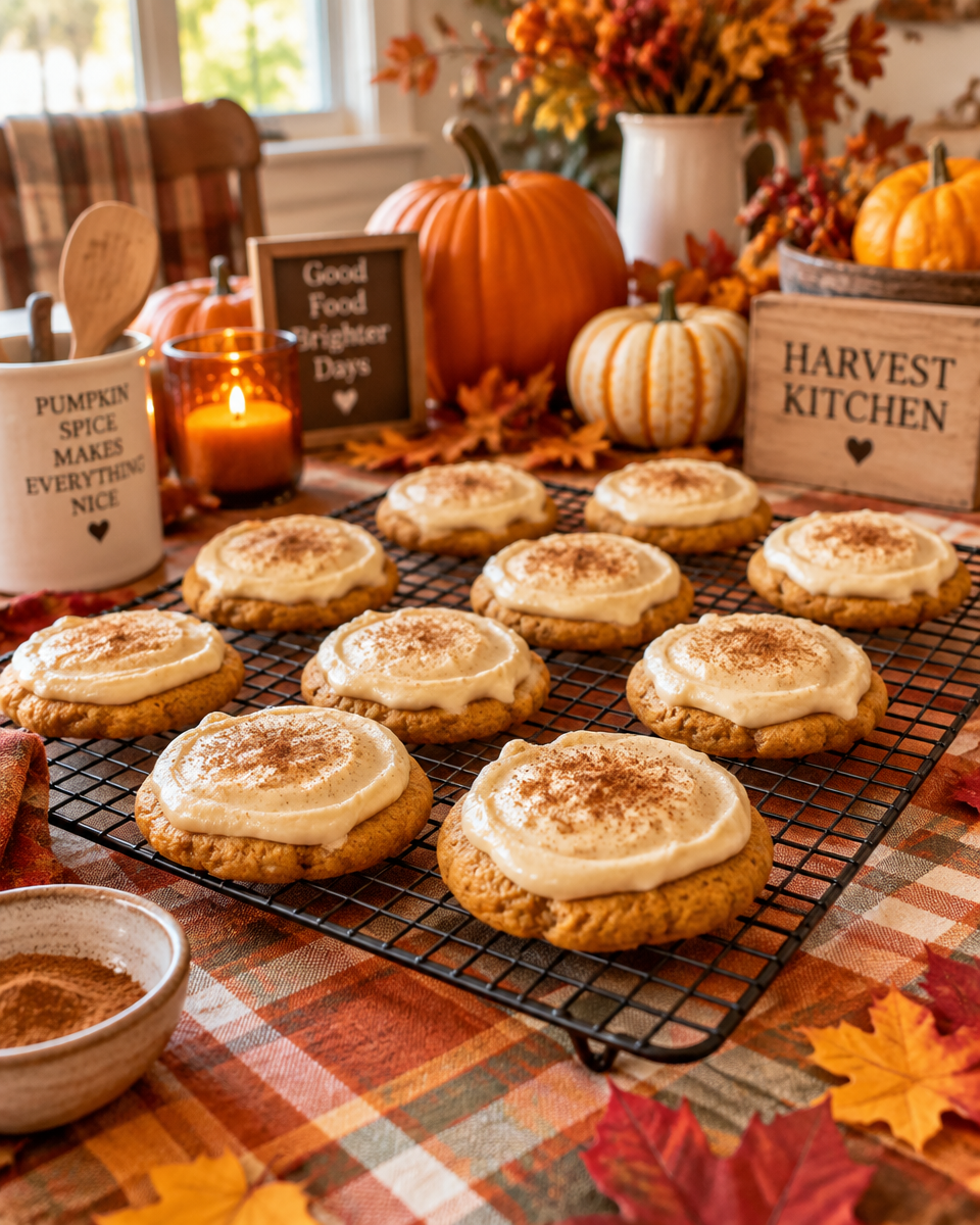 Sparkly Pumpkin Cookies