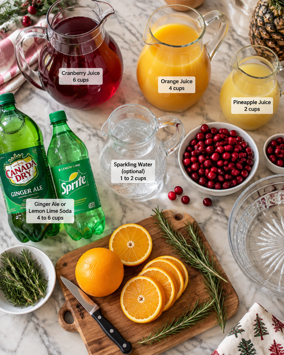 Easy Non-Alcoholic Christmas Punch Recipe