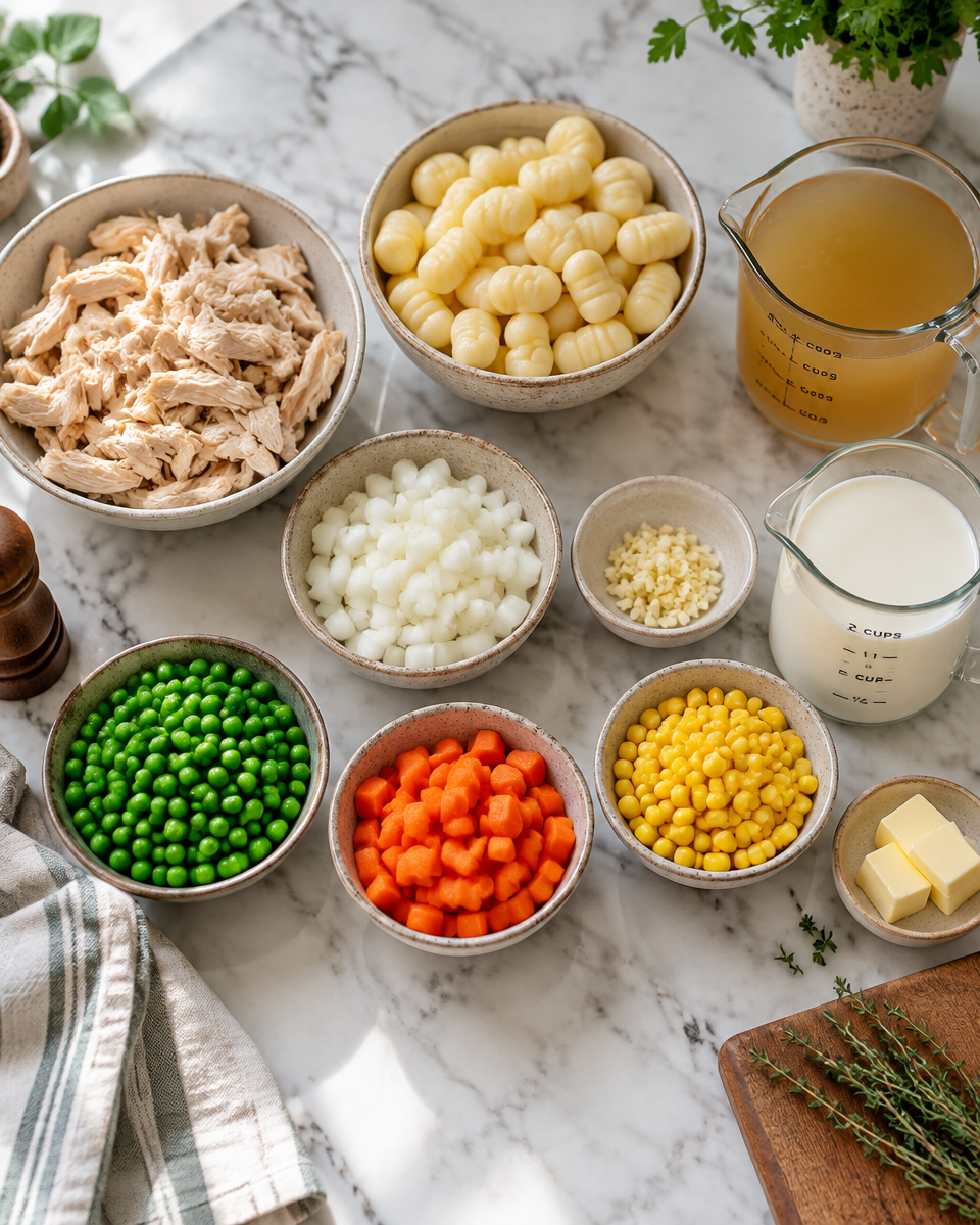 Gnocchi Chicken Pot Pie (30-Minute One-Pan Recipe)