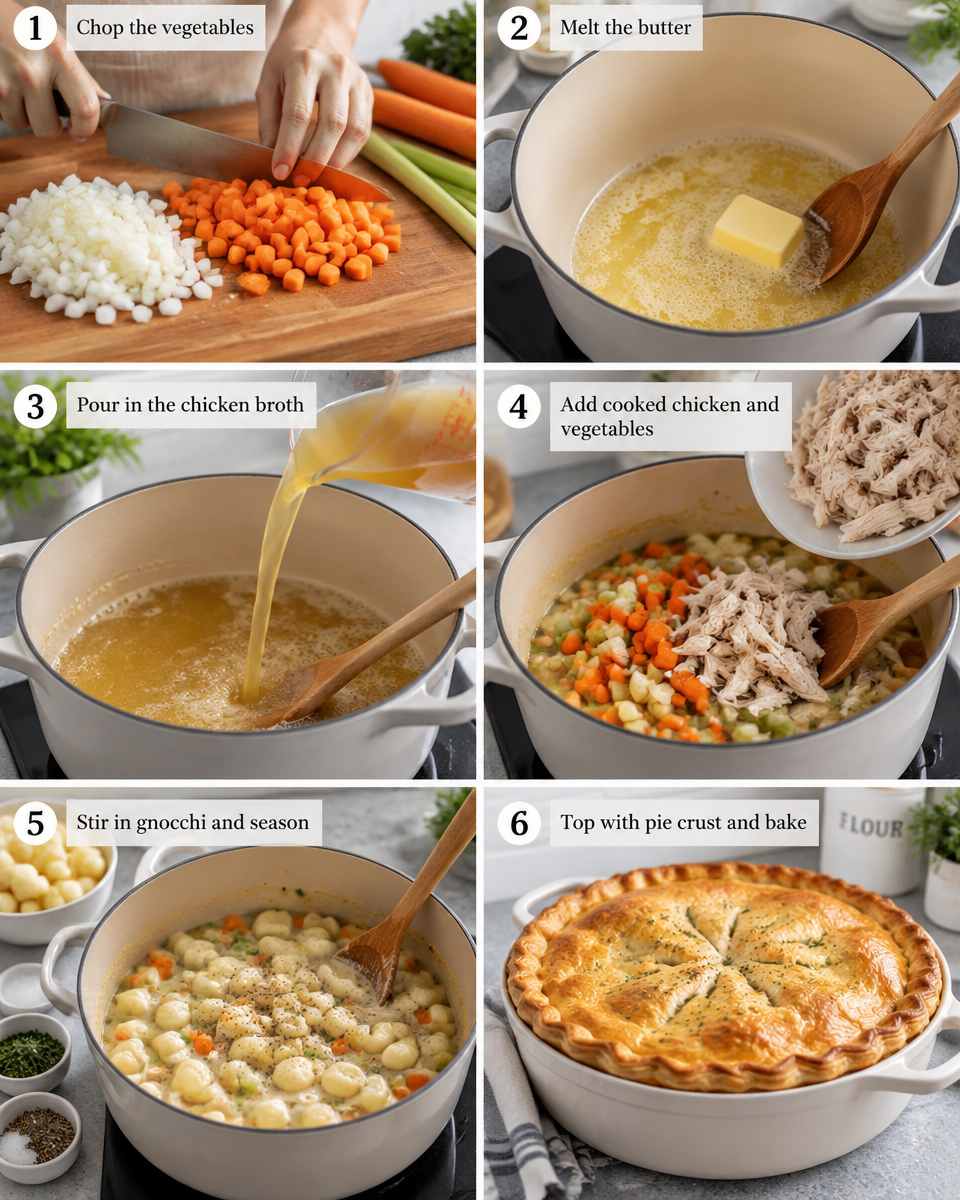 Gnocchi Chicken Pot Pie