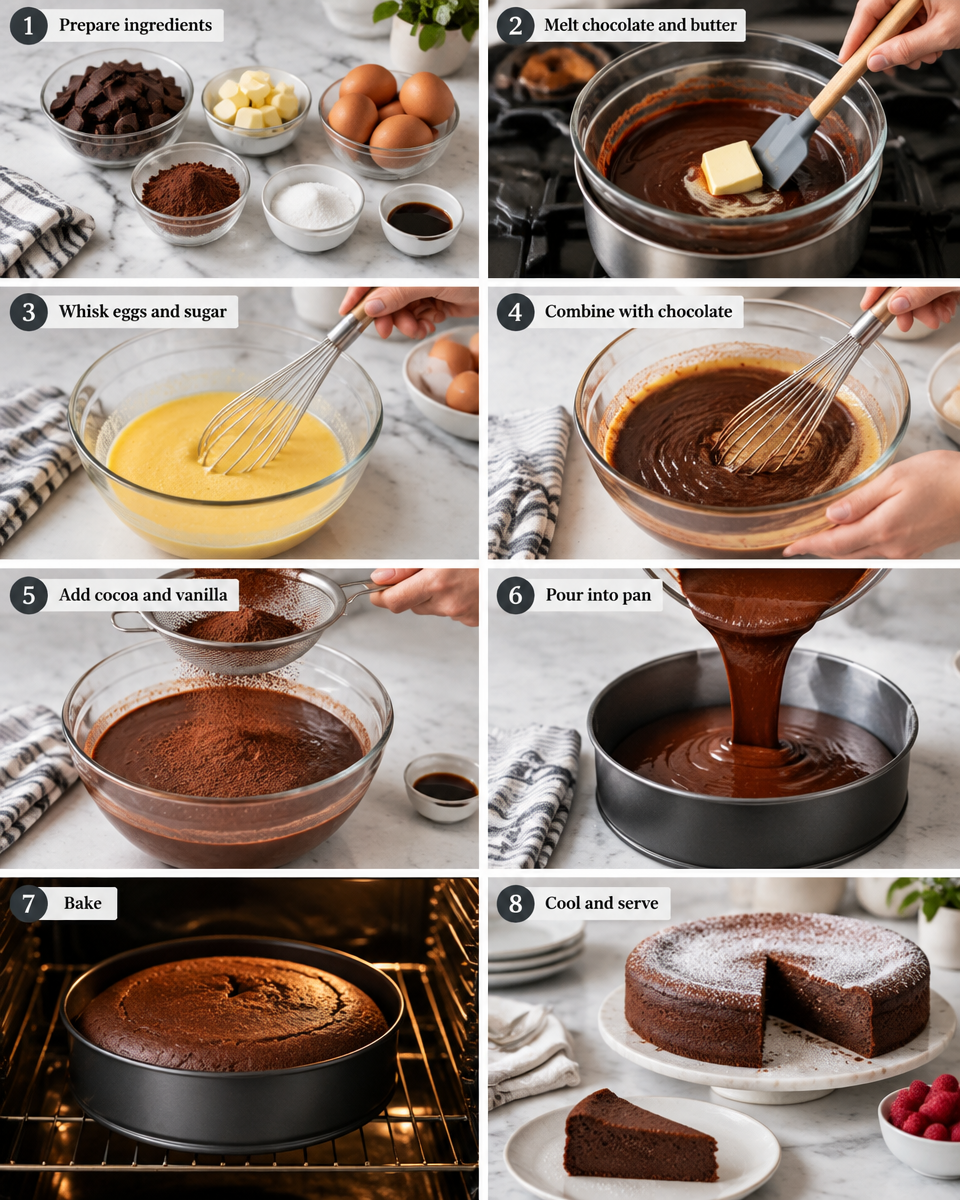 Flourless Chocolate Cake Recipe