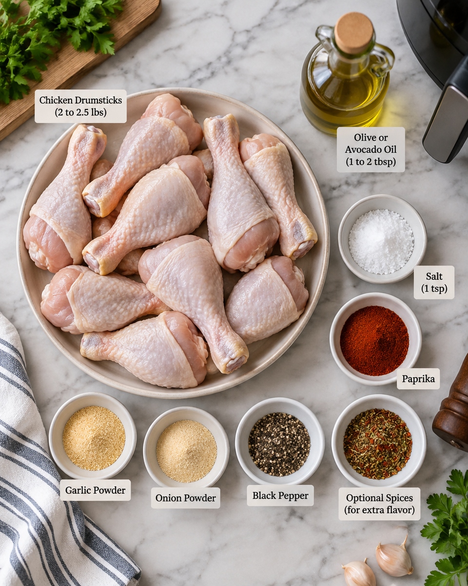 Air Fryer Chicken Drumsticks (Crispy & Juicy)