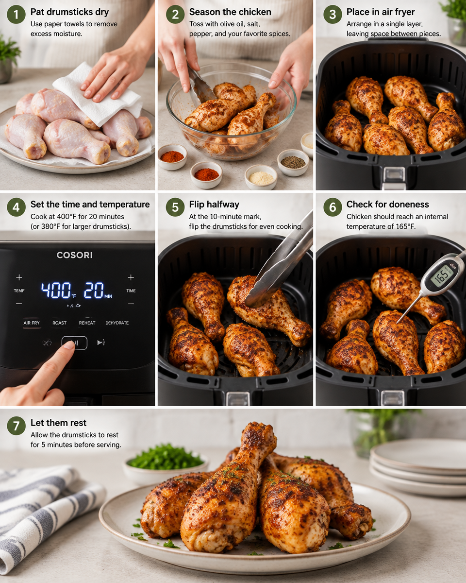 Air Fryer Chicken Drumsticks (Crispy & Juicy)
