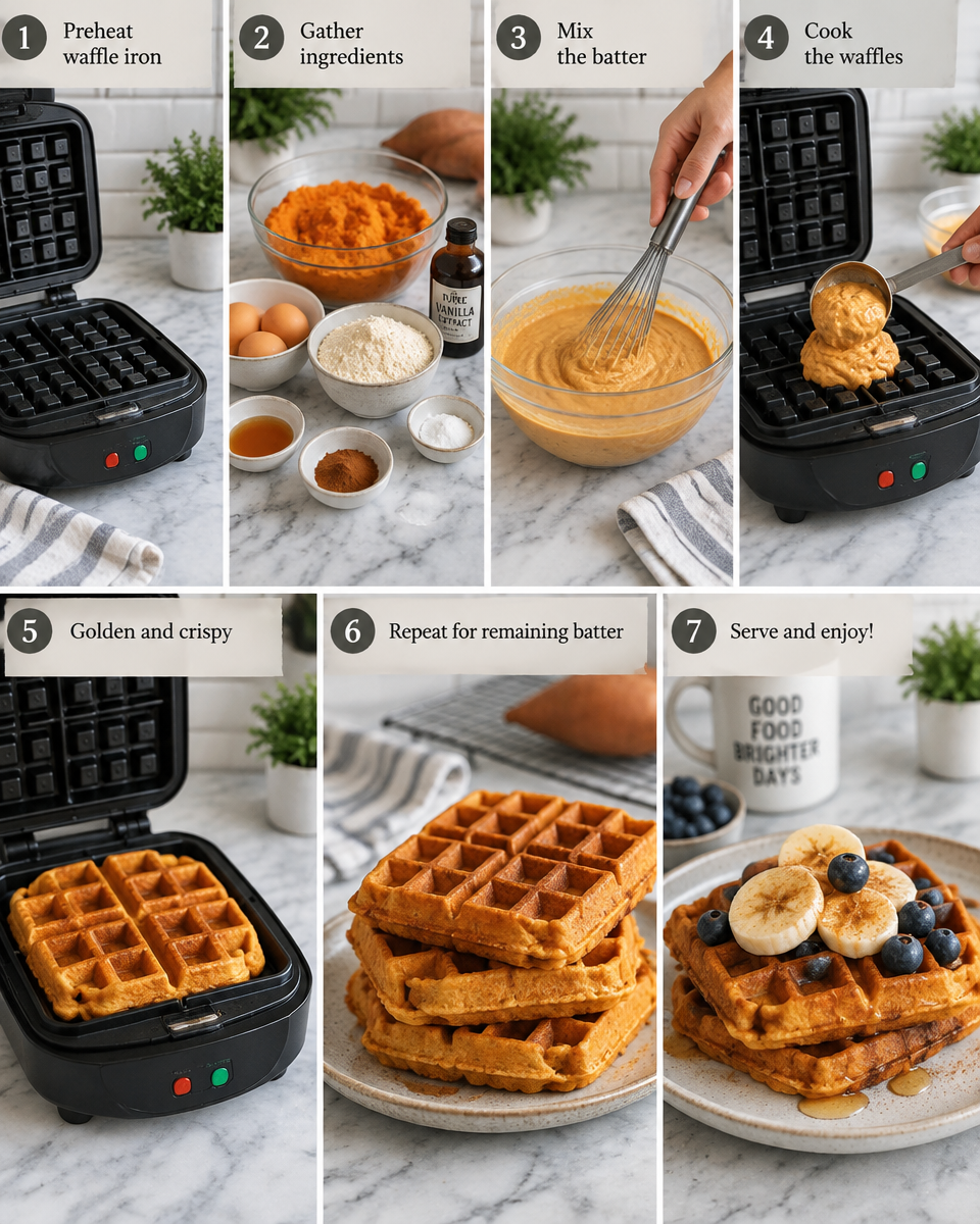 Sweet Potato Paleo Waffles (Easy Grain-Free Breakfast)