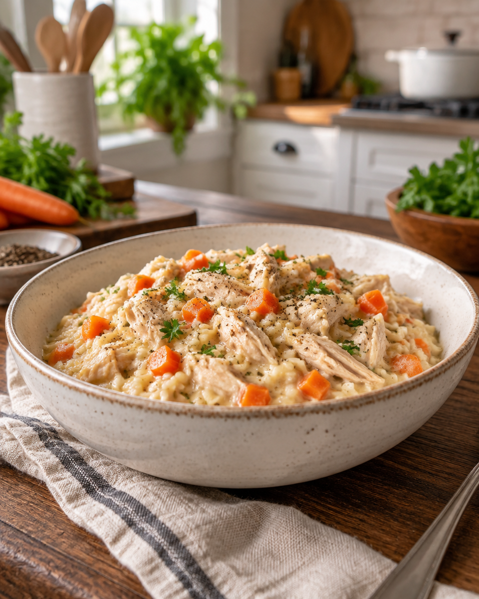 instant pot creamy chicken and rice