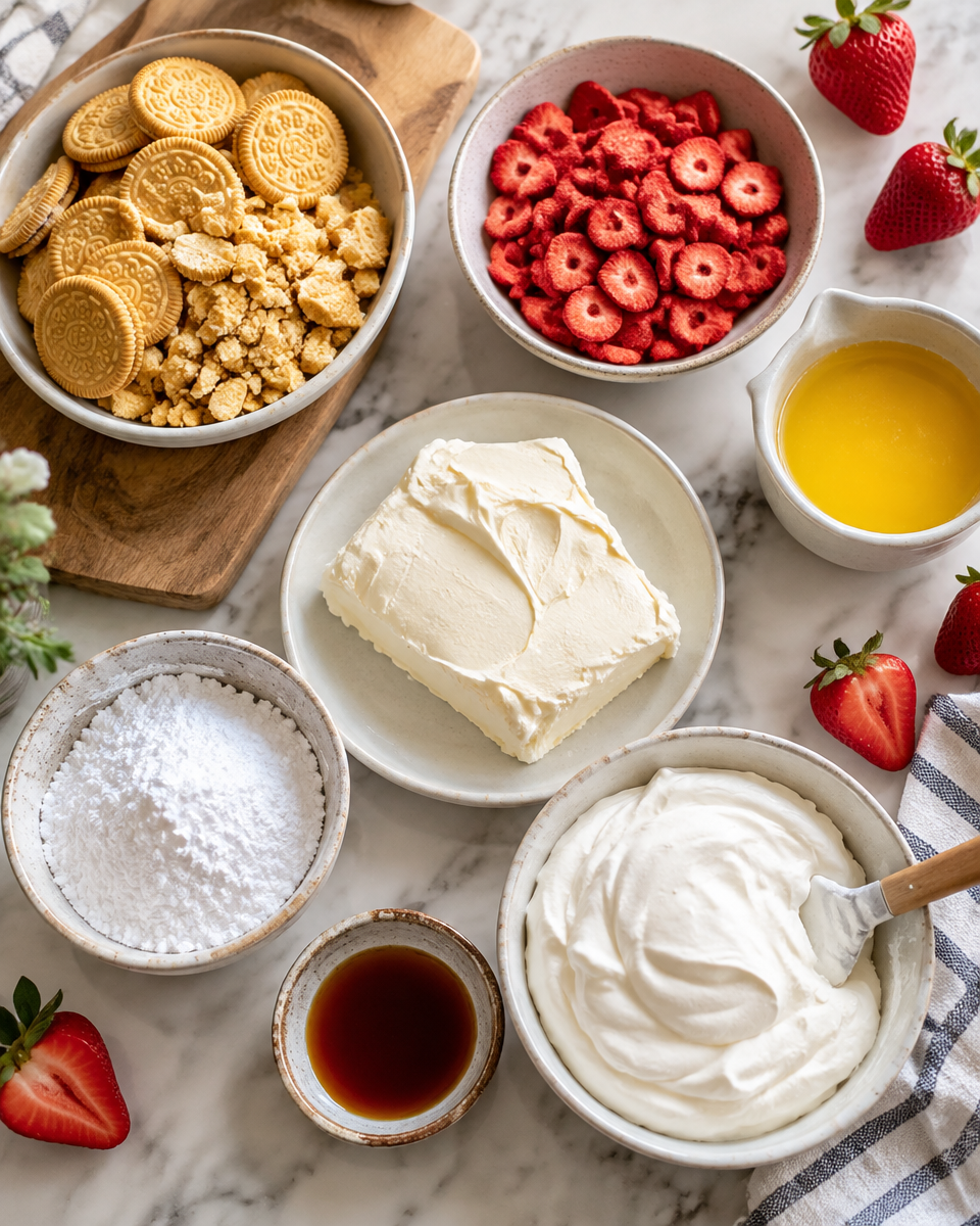 strawberry cheesecake tacos
