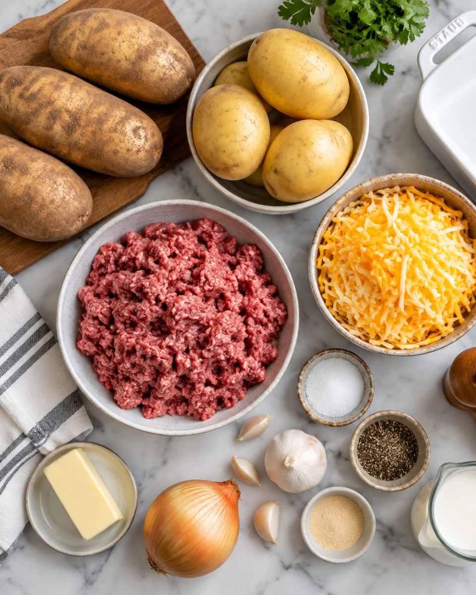 Easy Hamburger Potato Casserole Recipe