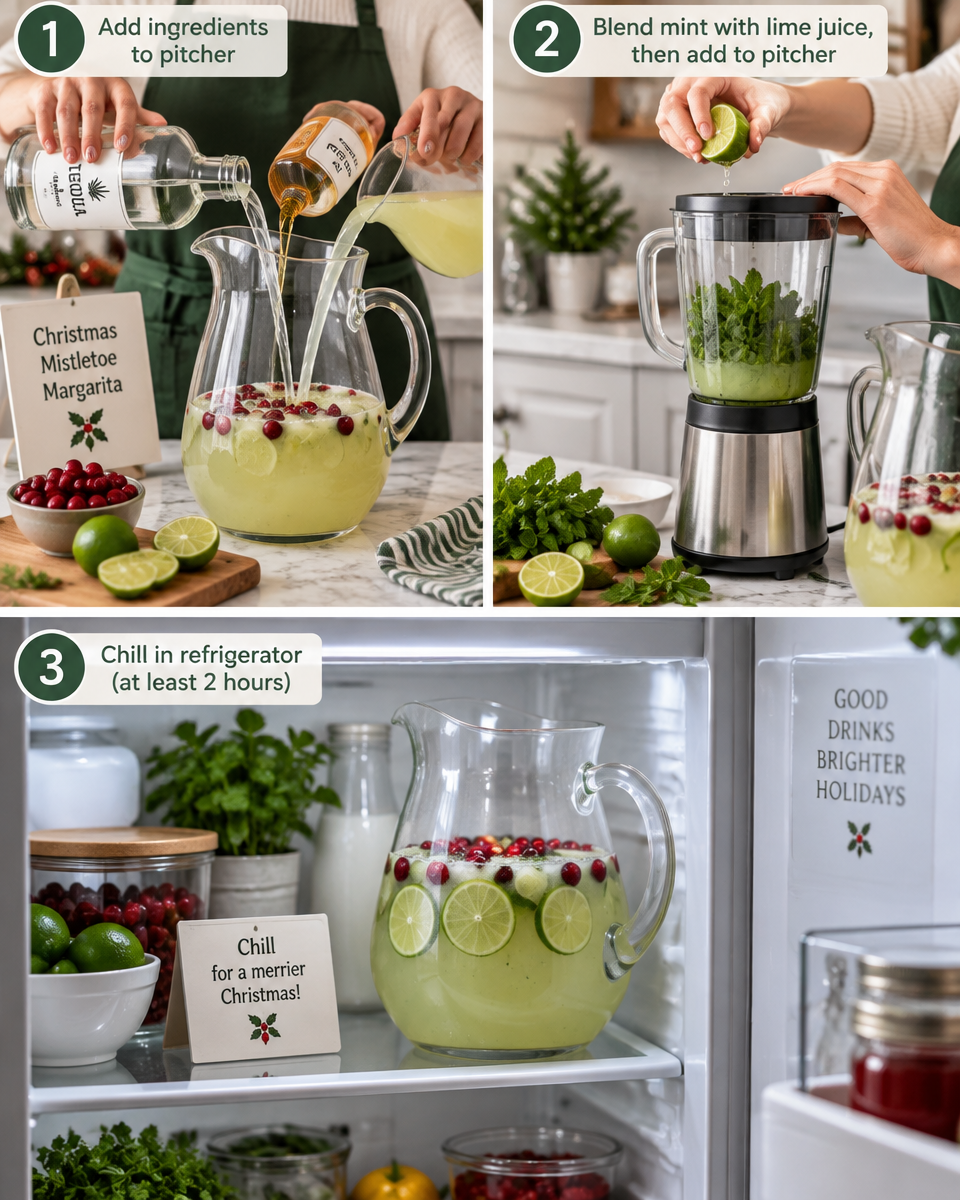 Easy Christmas Mistletoe Margarita Recipe