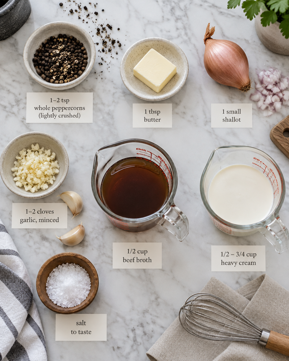 peppercorn sauce for steak