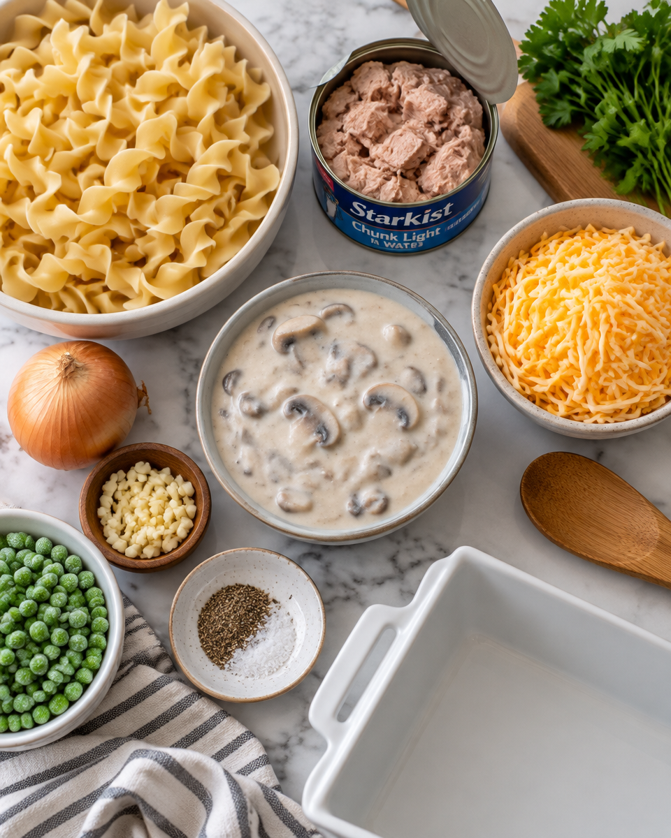 Easy Tuna Casserole Pasta Bake