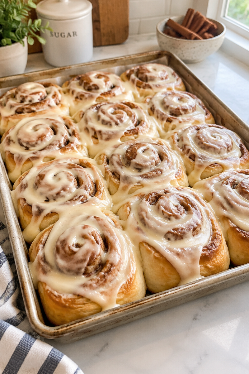 The Best Christmas Cinnamon Rolls with Cream Cheese Frosting