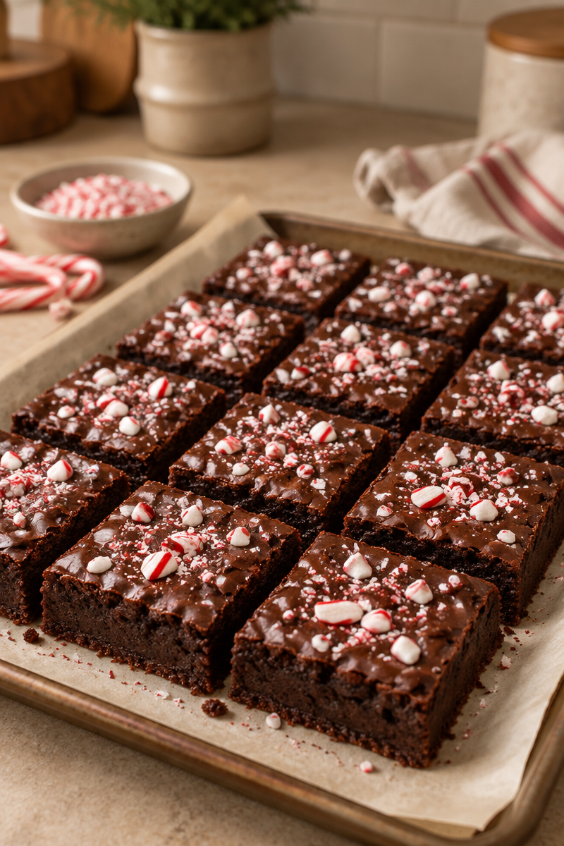 Easy Peppermint Brownies Recipe (Rich, Fudgy & Festive)