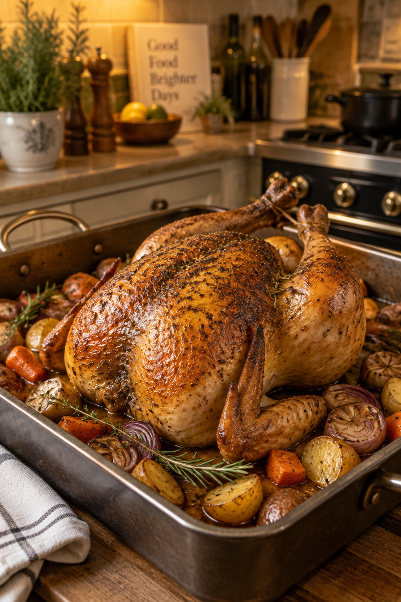 Garlic Butter Roast Chicken Recipe: The Easiest Whole Roast Chicken Ever