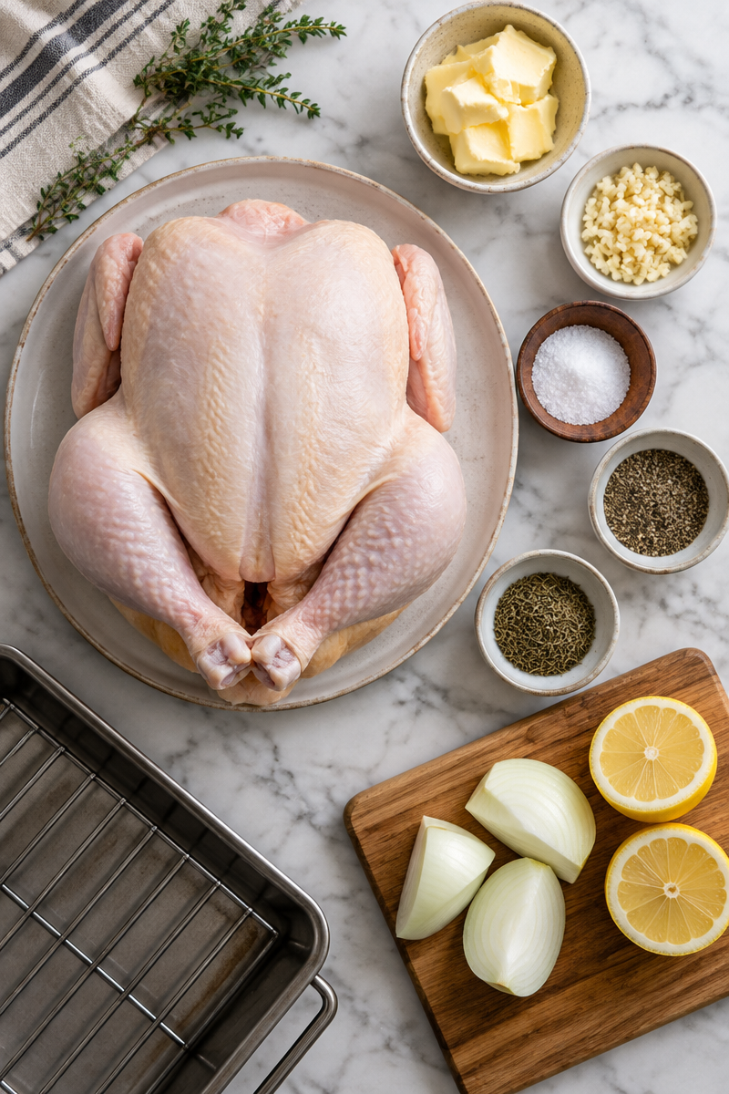 Garlic Butter Roast Chicken Recipe: The Easiest Whole Roast Chicken Ever