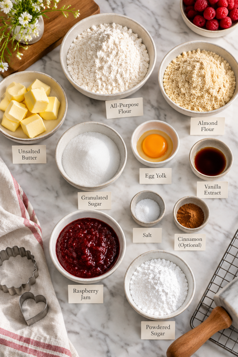 Easy Linzer Cookies Recipe (Soft, Buttery & Perfect for the Holidays)