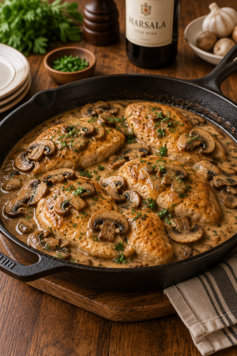 Chicken Marsala Recipe with Mushrooms: Juicy, Savory & Foolproof