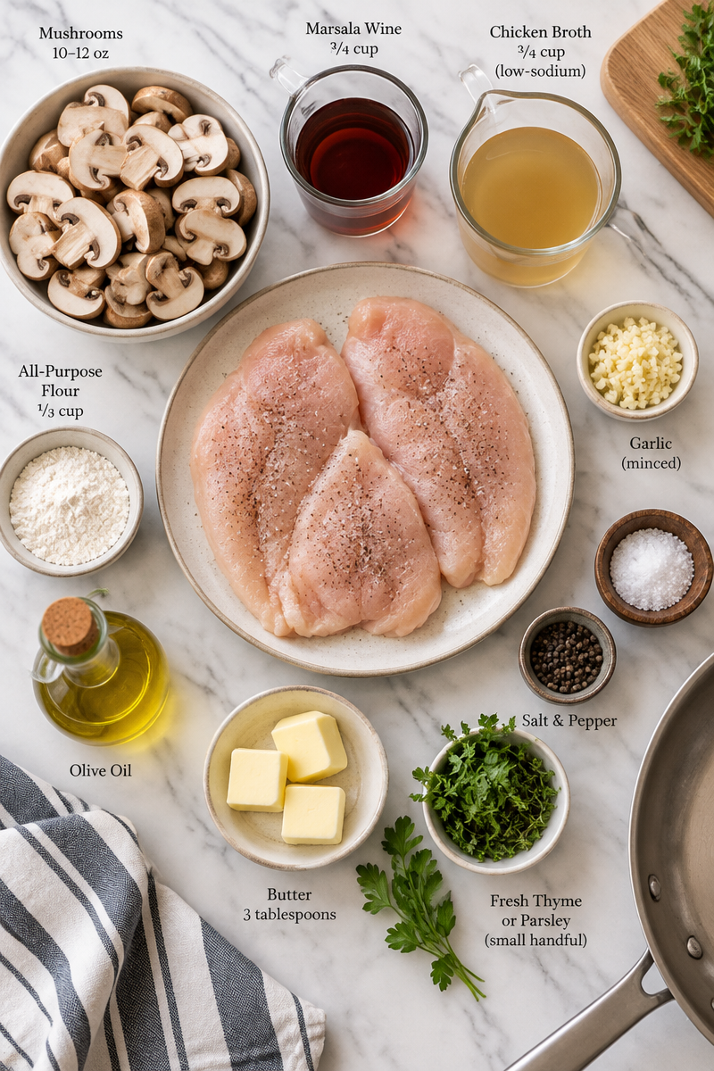 Chicken Marsala Recipe with Mushrooms: Juicy, Savory & Foolproof